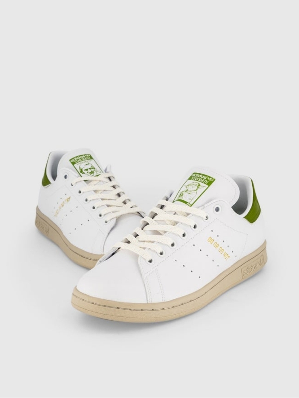 Men’s adidas Stan Smith Yoda Star Wars Sneakers White Green Size 9 NWT